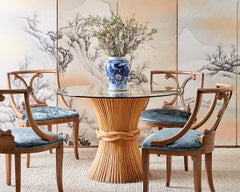 Set of Six Renzo Rutili Neoclassical Dining Chairs