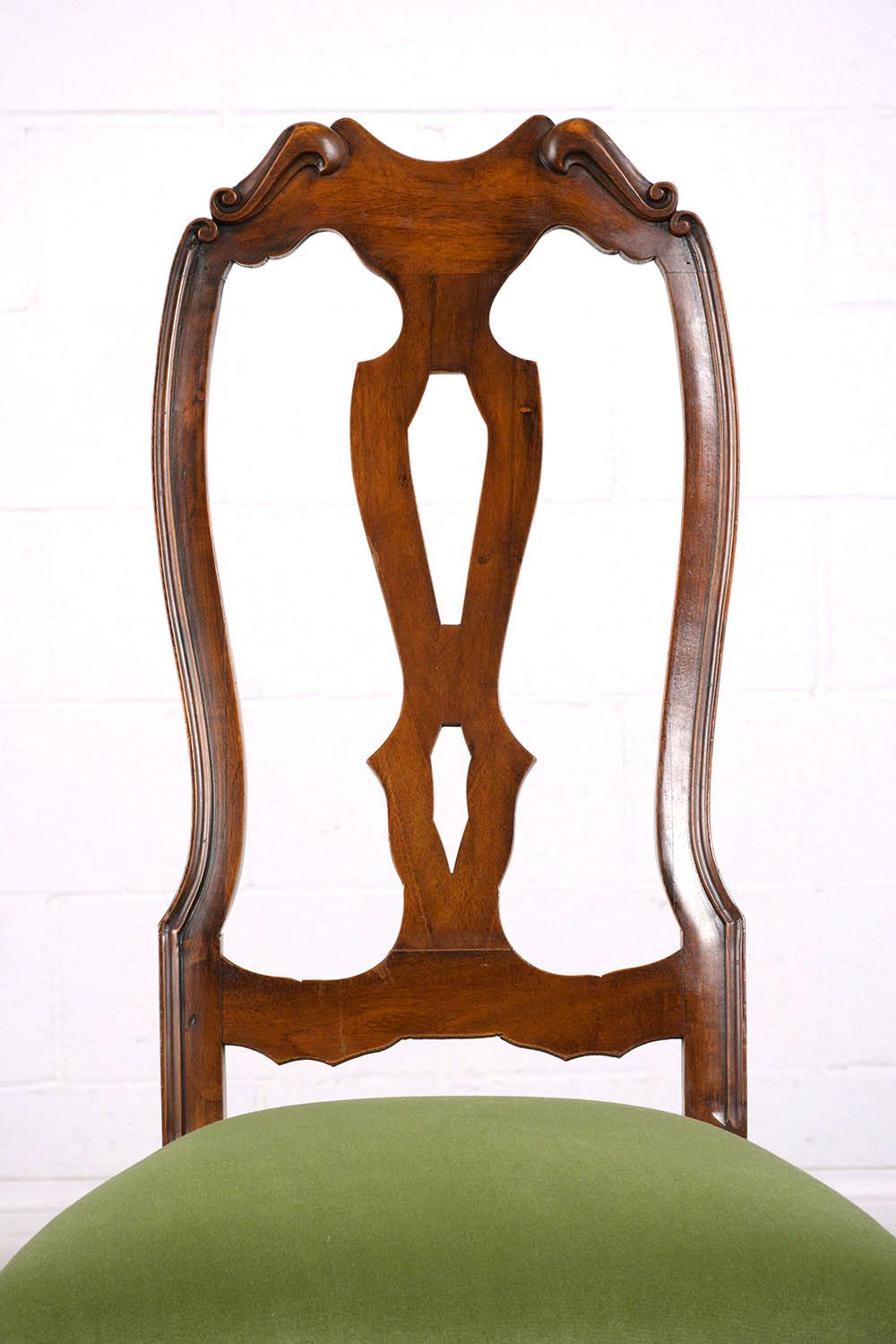 Set of Six Restored English Regency Style Dining Chairs 4