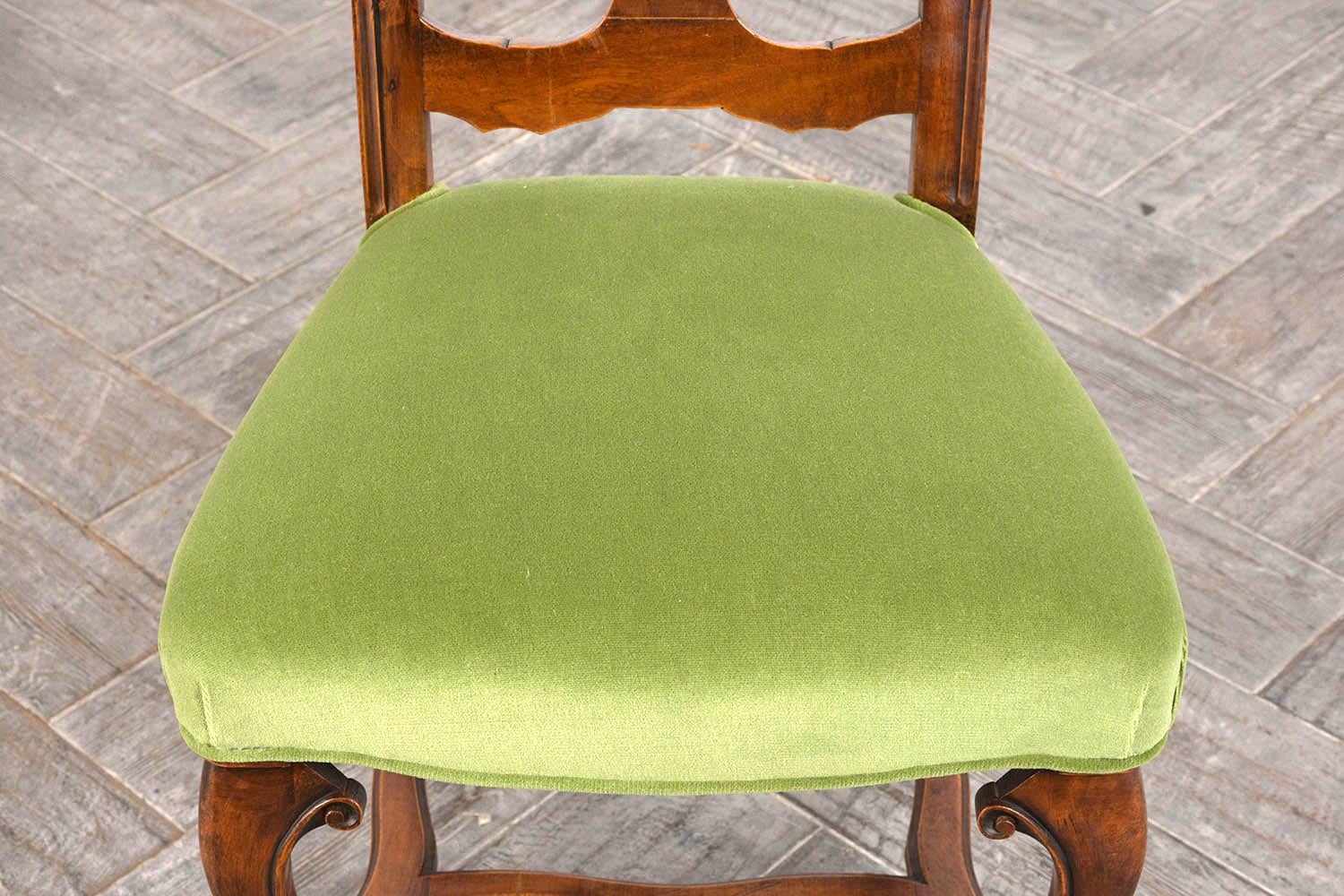 Set of Six Restored English Regency Style Dining Chairs 3