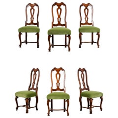 Set of Six Restored English Regency Style Dining Chairs
