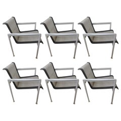 Set of Six Richard Shultz Mid Century Modern Outdoor Dining Chairs for Knoll