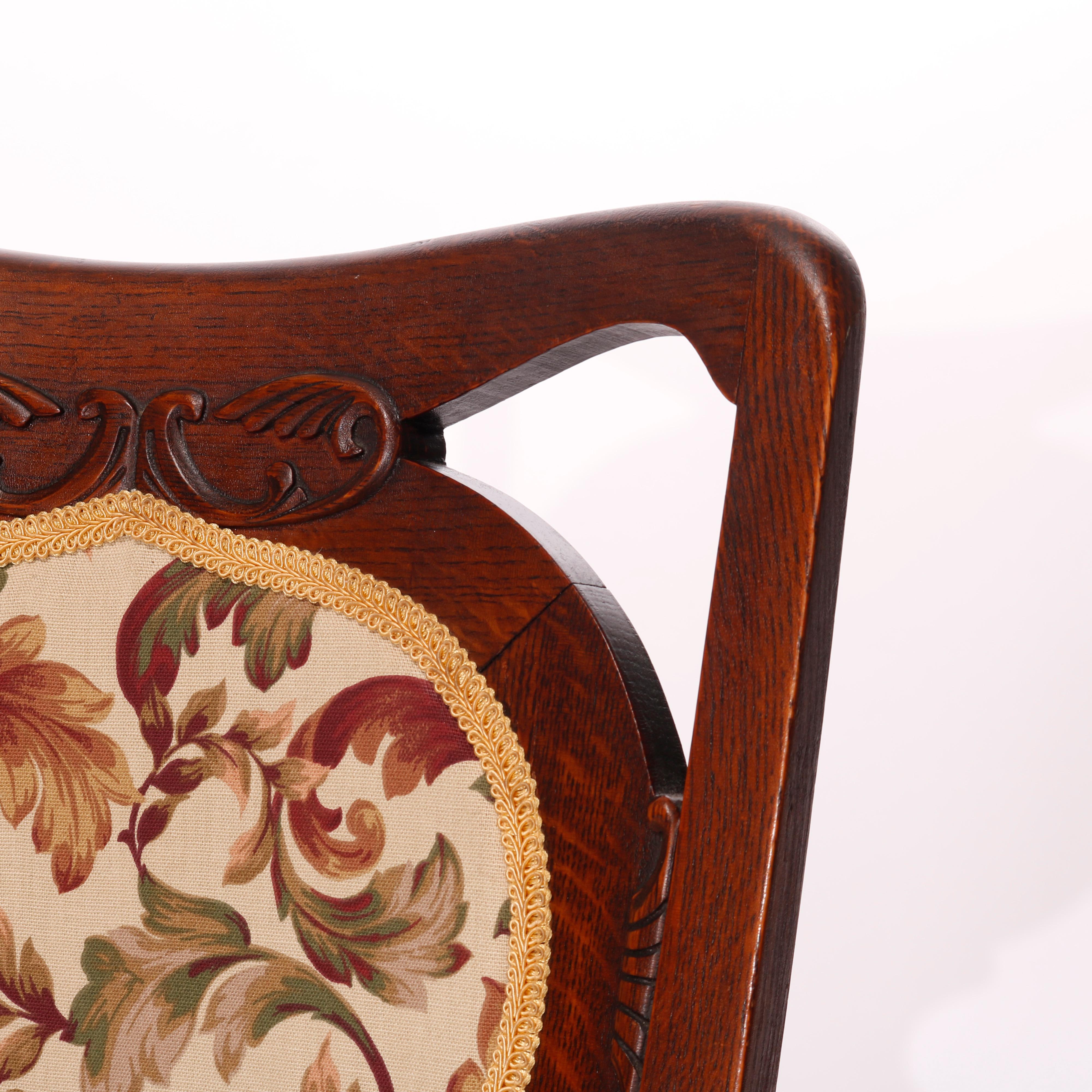 Ensemble de six chaises de salle à manger en Oak Oak C1920 en vente 9