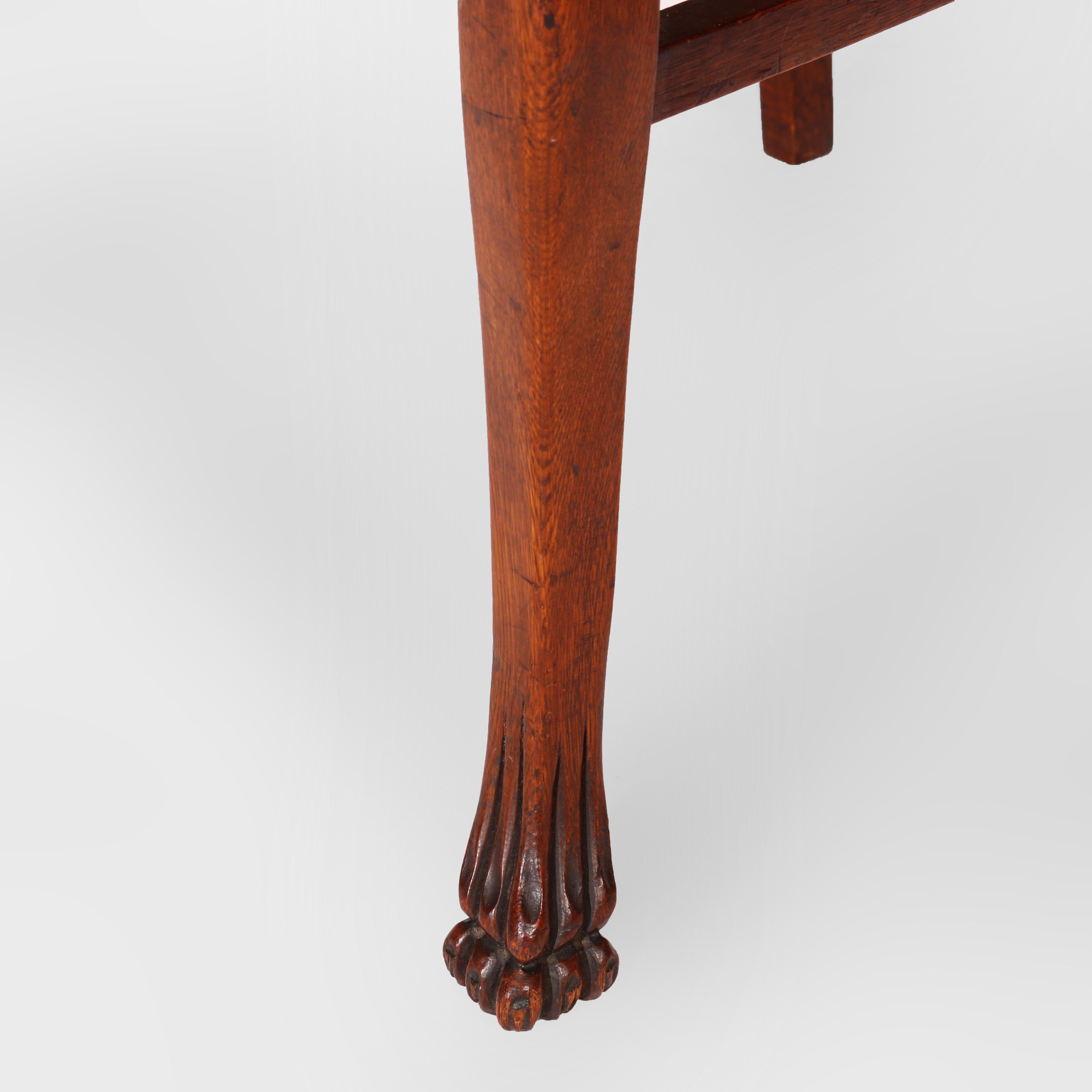 Ensemble de six chaises de salle à manger en Oak Oak C1920 en vente 13