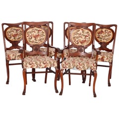 Ensemble de six chaises de salle à manger en Oak Oak C1920