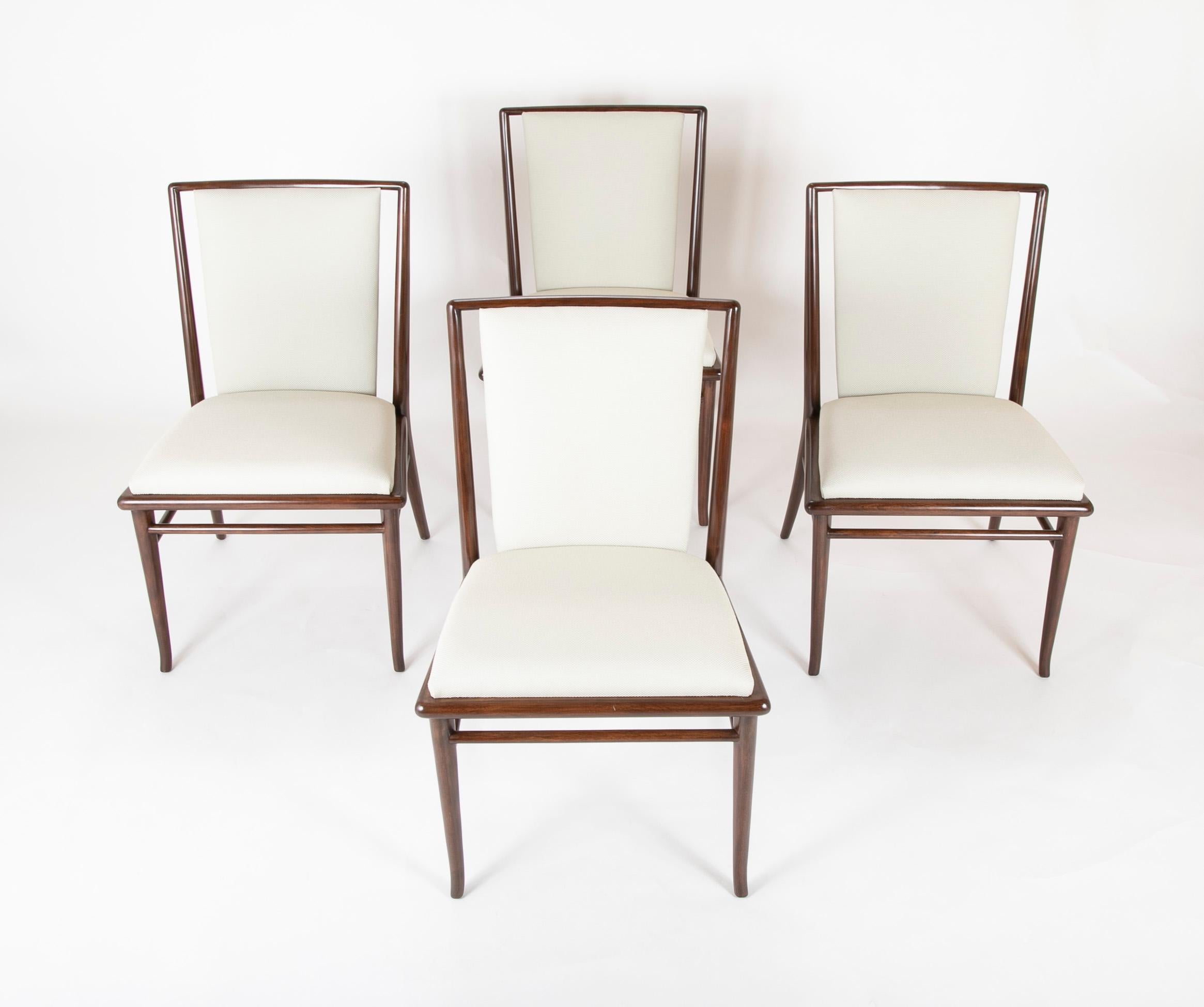 Mid-Century Modern Set of Six Robsjohn-Gibbings Dining Chairs