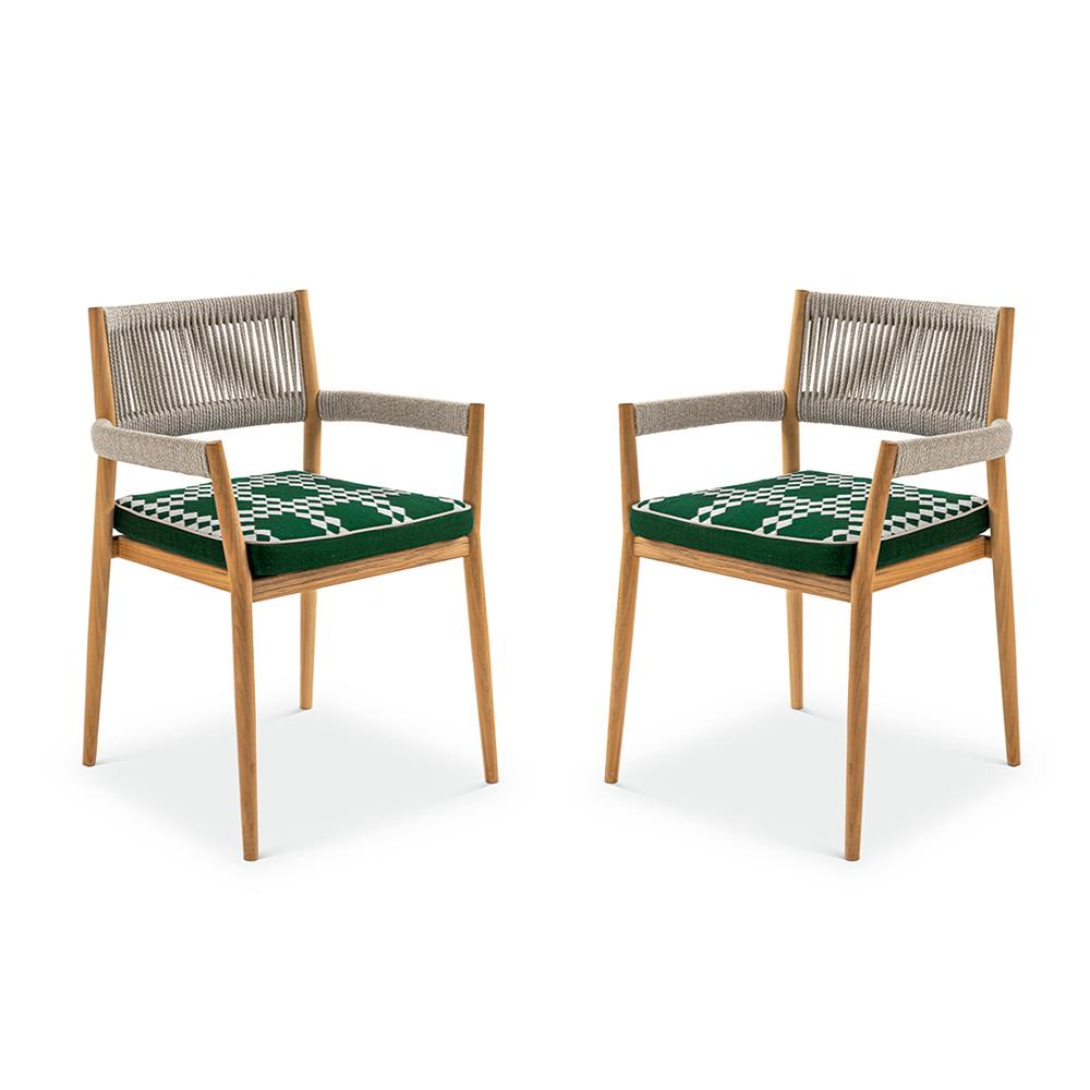 Mid-Century moderno Set di sei sedie da esterno Rodolfo Dordoni ''Dine Out'' di Cassina in vendita