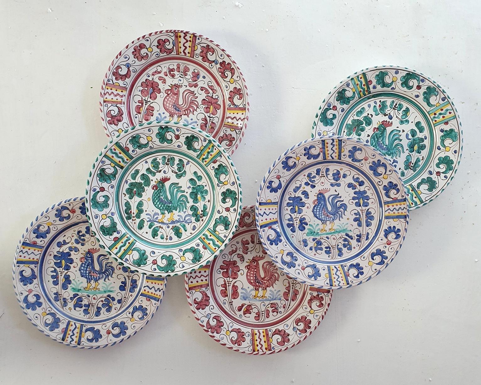 rooster plates set