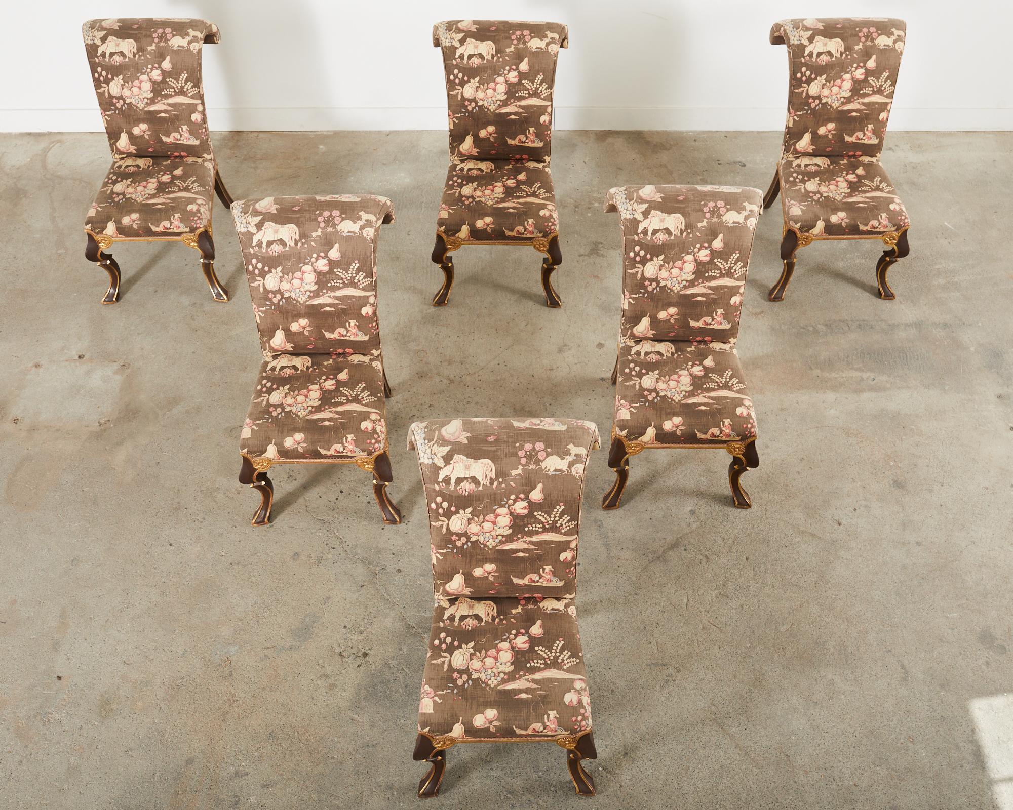 American Set of Six Rose Tarlow Melrose House Puccini Dining Chairs  For Sale