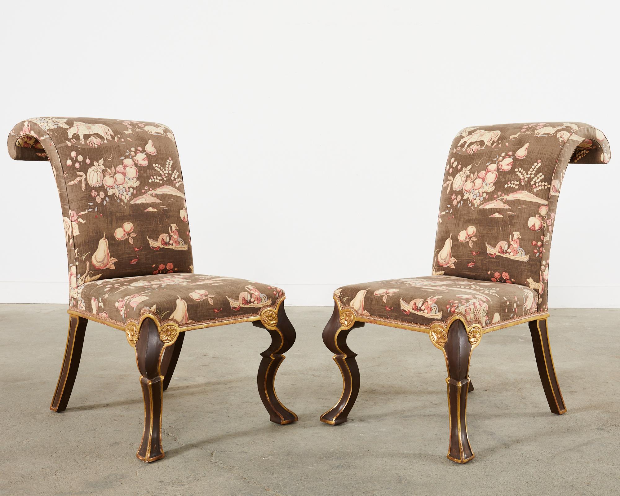 XXIe siècle et contemporain Ensemble de six chaises de salle à manger Melrose House Puccini  en vente