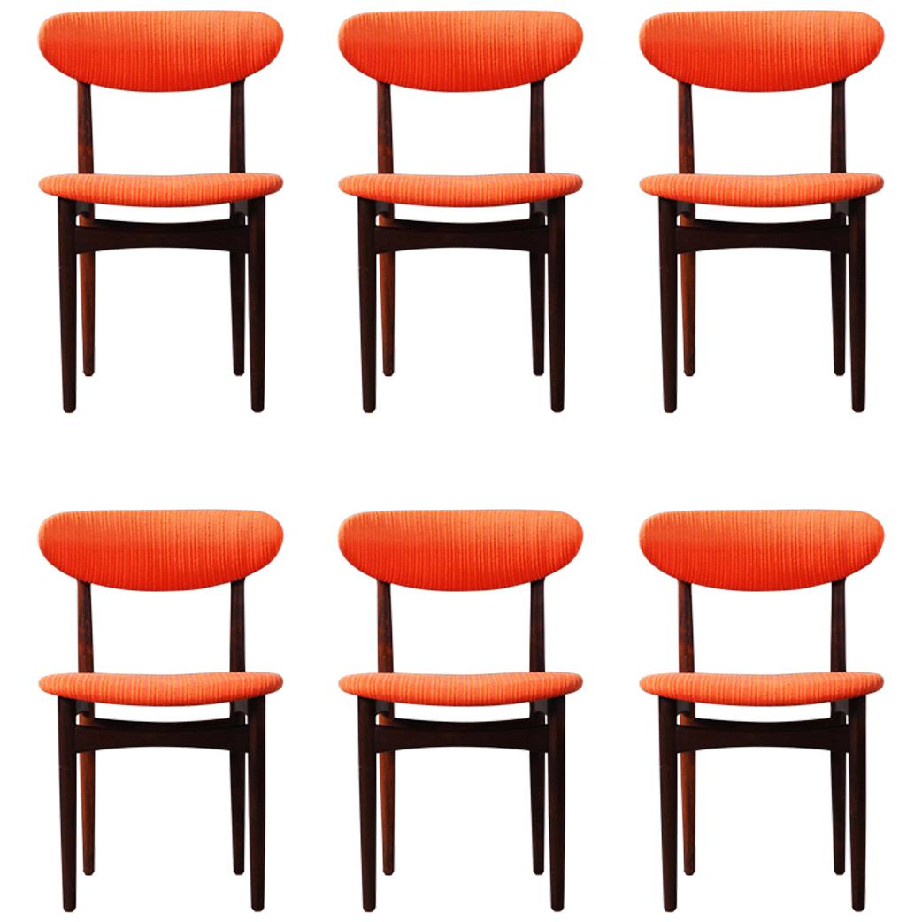 Set aus sechs Esszimmerstühlen von Scantic Furniture, 1960er Jahre im Angebot