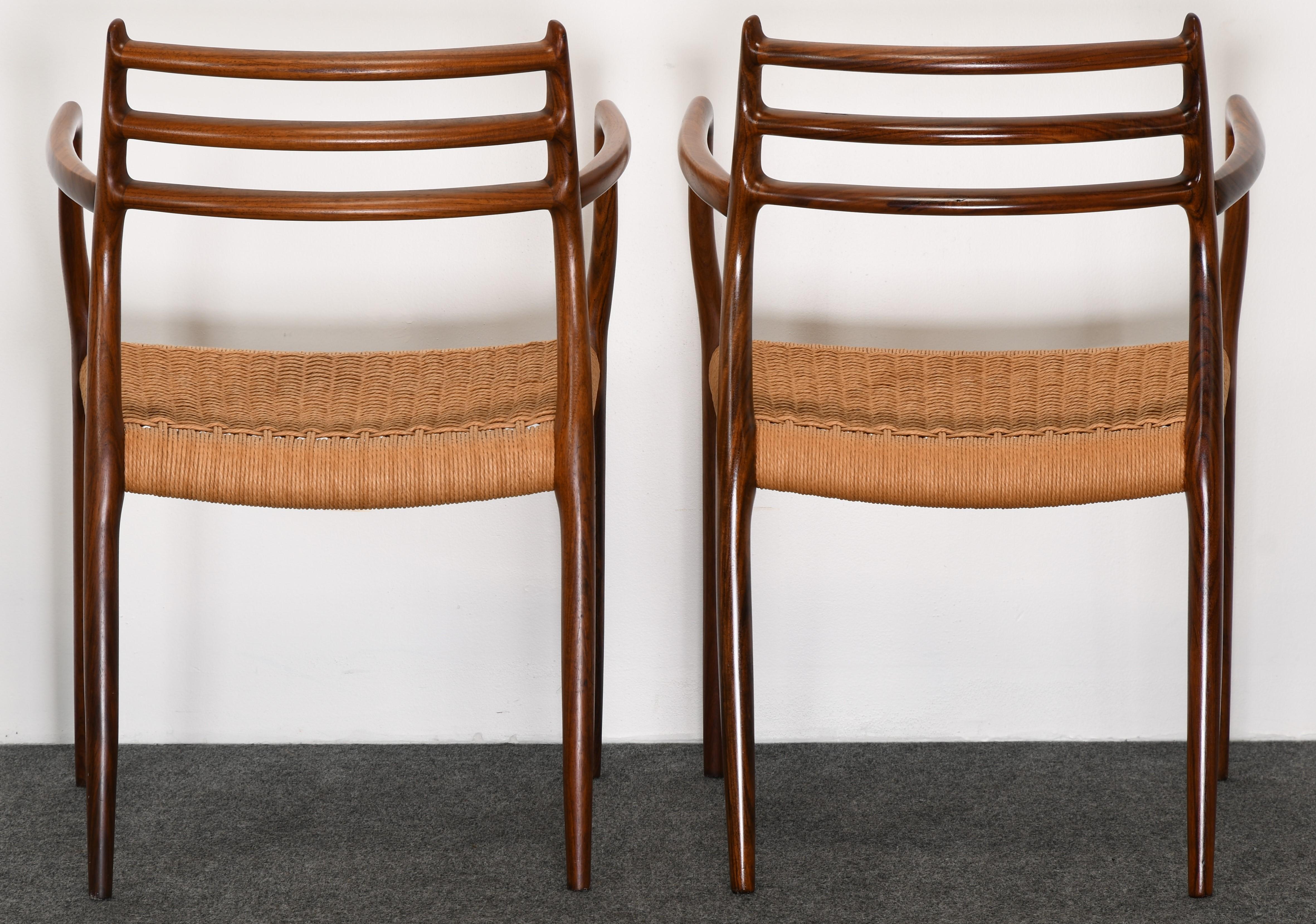 20th Century Set of Six Rosewood Dining Chairs Model 78  by Niels O. Moller for J. L. Mollers