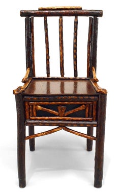 Set of 4 American Rustic Ben Davis Adirondack Side Chairs