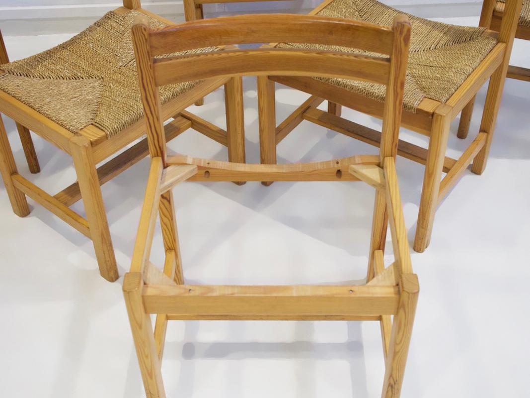 Set of Six Rustic Chairs, Model Asserbo, by Børge Mogensen 5