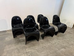 Set of Six “S” Chairs by Verner Panton for Herman Miller, 1970s