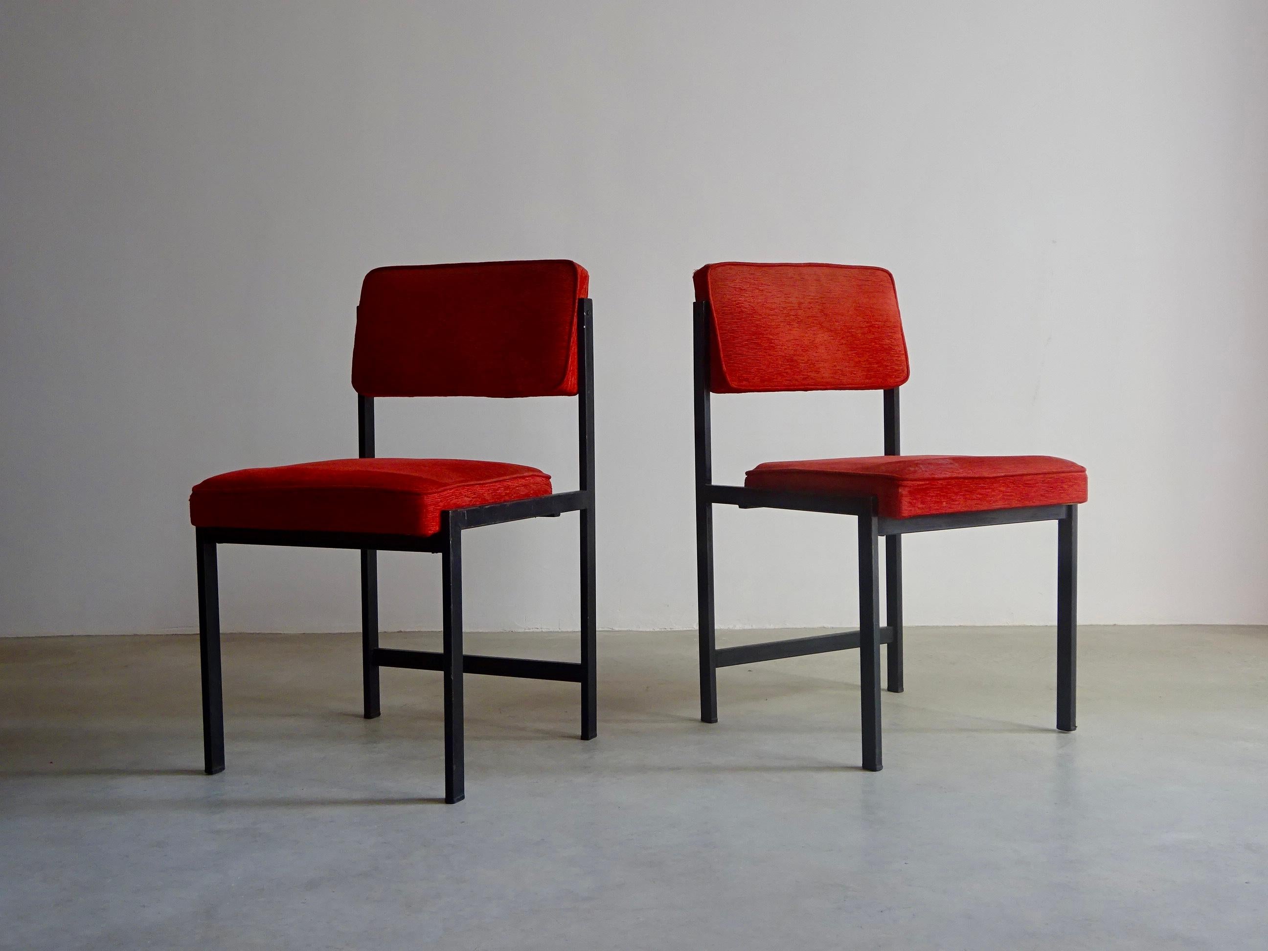 Mid-Century Modern Ensemble de six chaises SA-3, conçues par Carlos Picardo pour Darro. Espagne, 1959. en vente