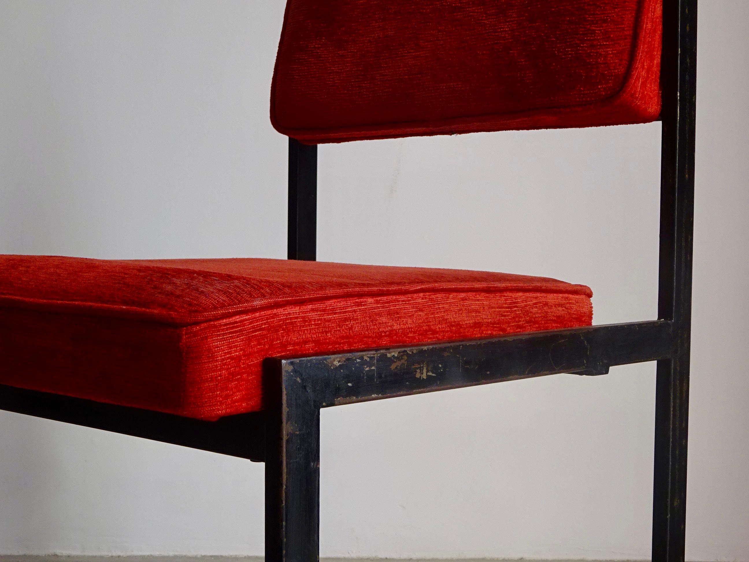 Milieu du XXe siècle Ensemble de six chaises SA-3, conçues par Carlos Picardo pour Darro. Espagne, 1959. en vente
