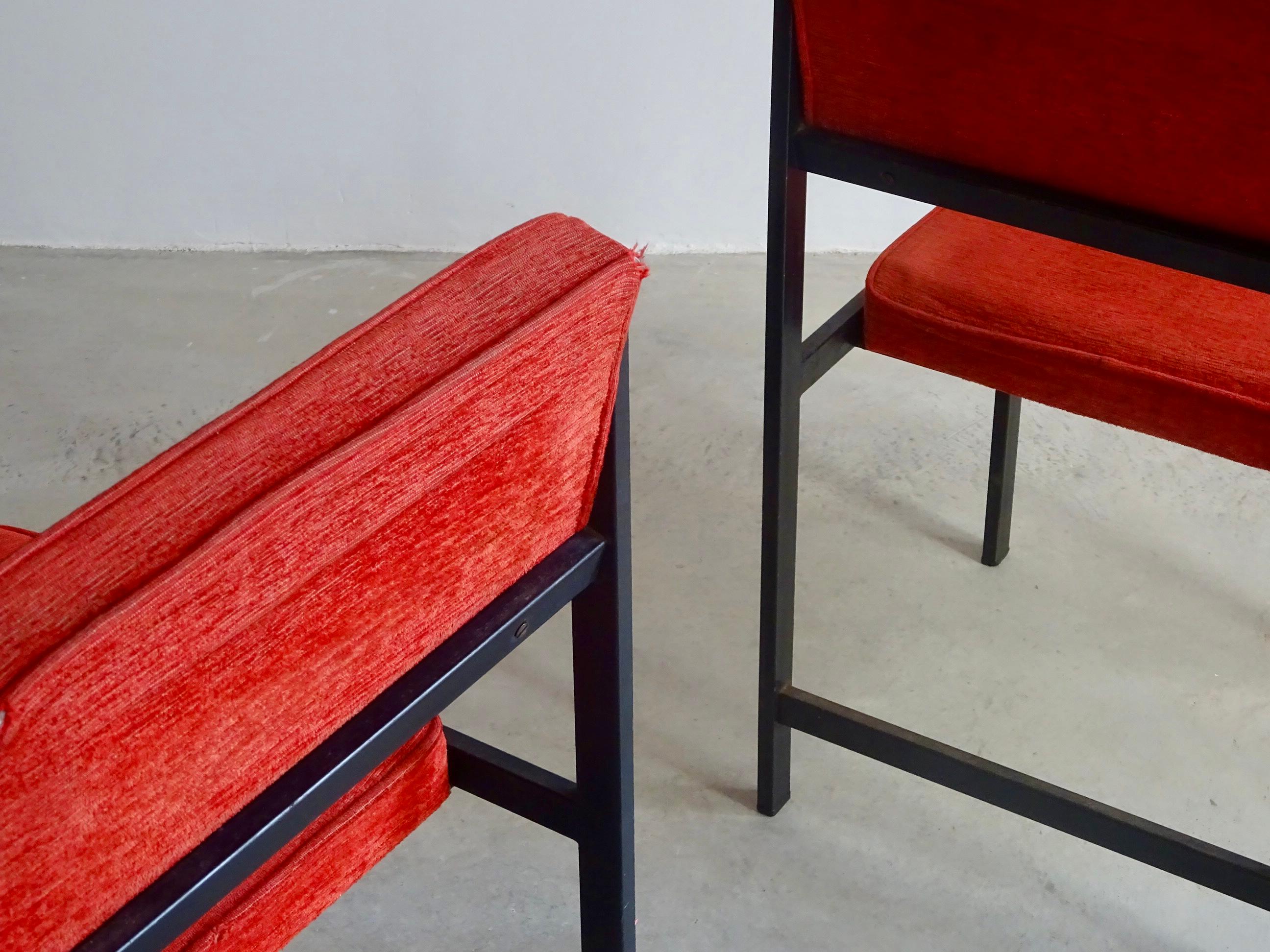 Ensemble de six chaises SA-3, conçues par Carlos Picardo pour Darro. Espagne, 1959. en vente 1