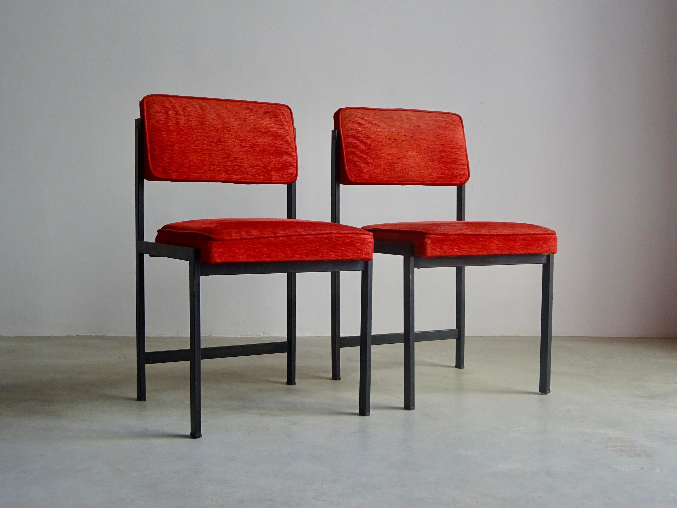Ensemble de six chaises SA-3, conçues par Carlos Picardo pour Darro. Espagne, 1959. en vente 2