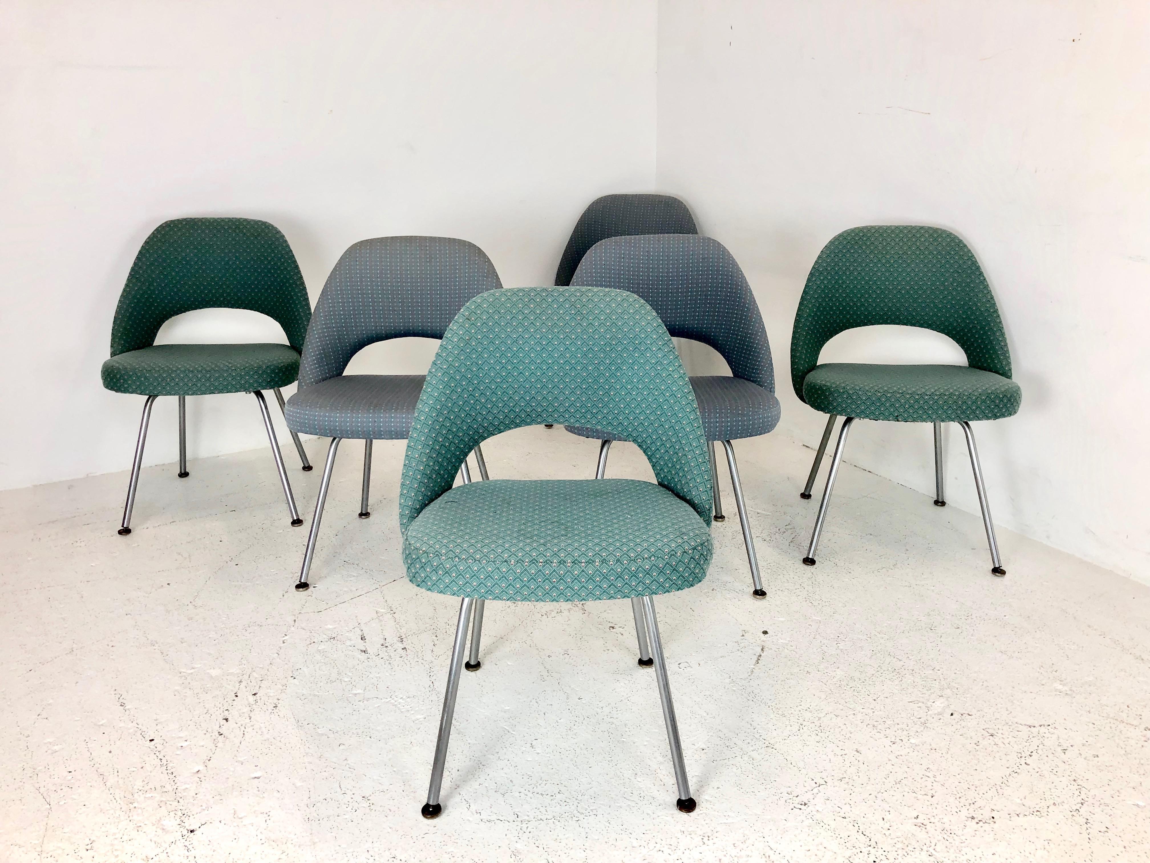 20th Century Set of Six Saarinen Executive Chairs for Knoll