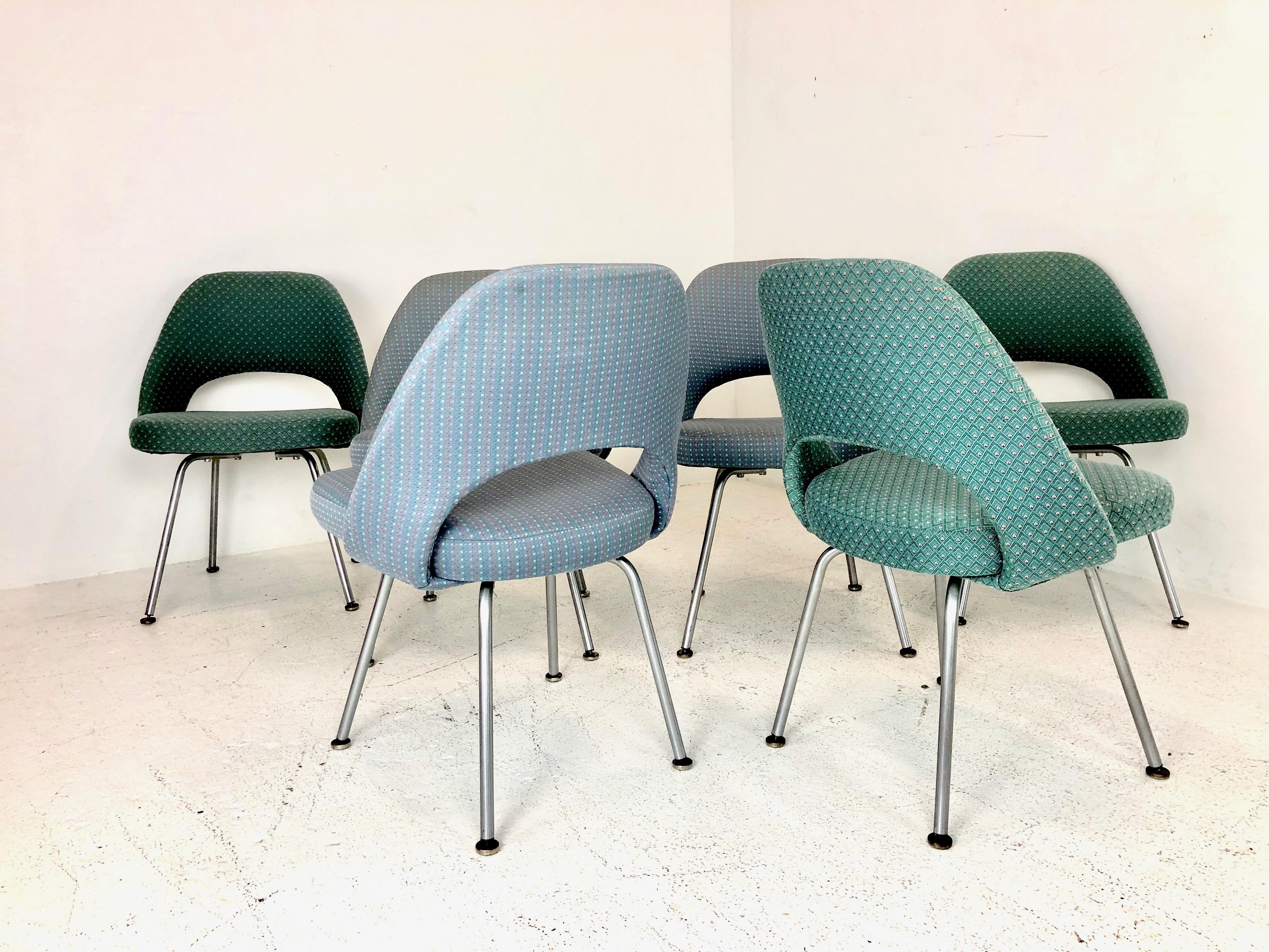 Set of Six Saarinen Executive Chairs for Knoll 1