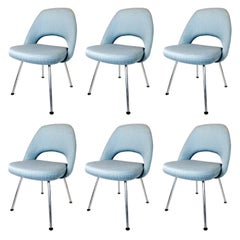 Set of Six Saarinen Executive Chairs for Knoll Set of Six Saarinen Executive Chairs for Knoll