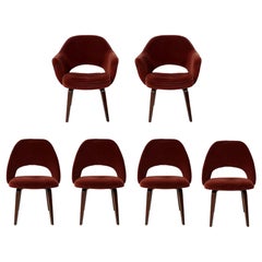 Set of Six Saarinen for Knoll Executive Dining Chairs