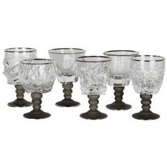 Set of Six Sabaudia Chalices