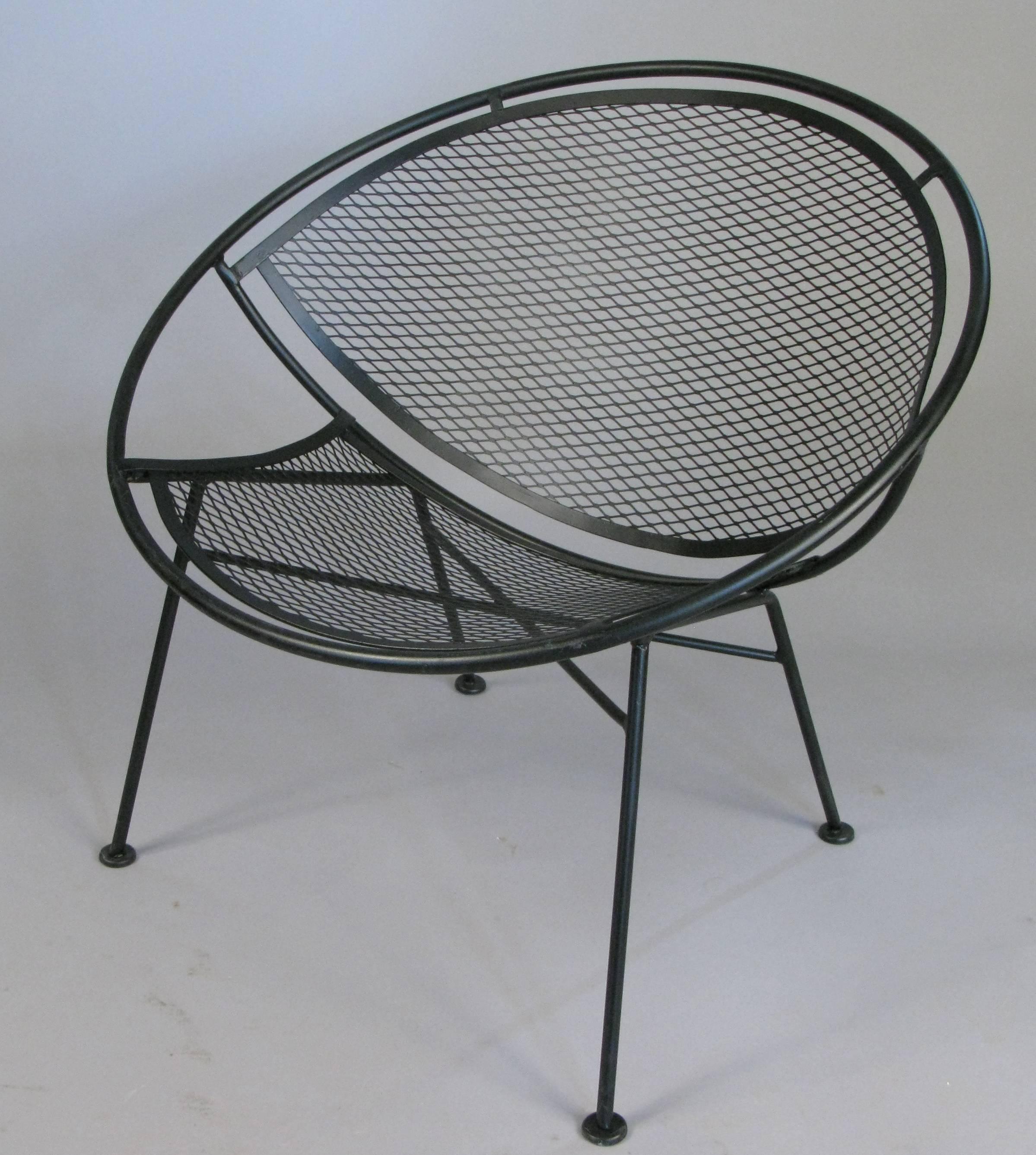 Mid-Century Modern Set of Six Salterini 'Radar' Collection Garden Lounge Chairs