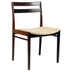 Used Set of Six Scandinaavian Modern Rosewood Dining Chairs by Rosengren Hansen