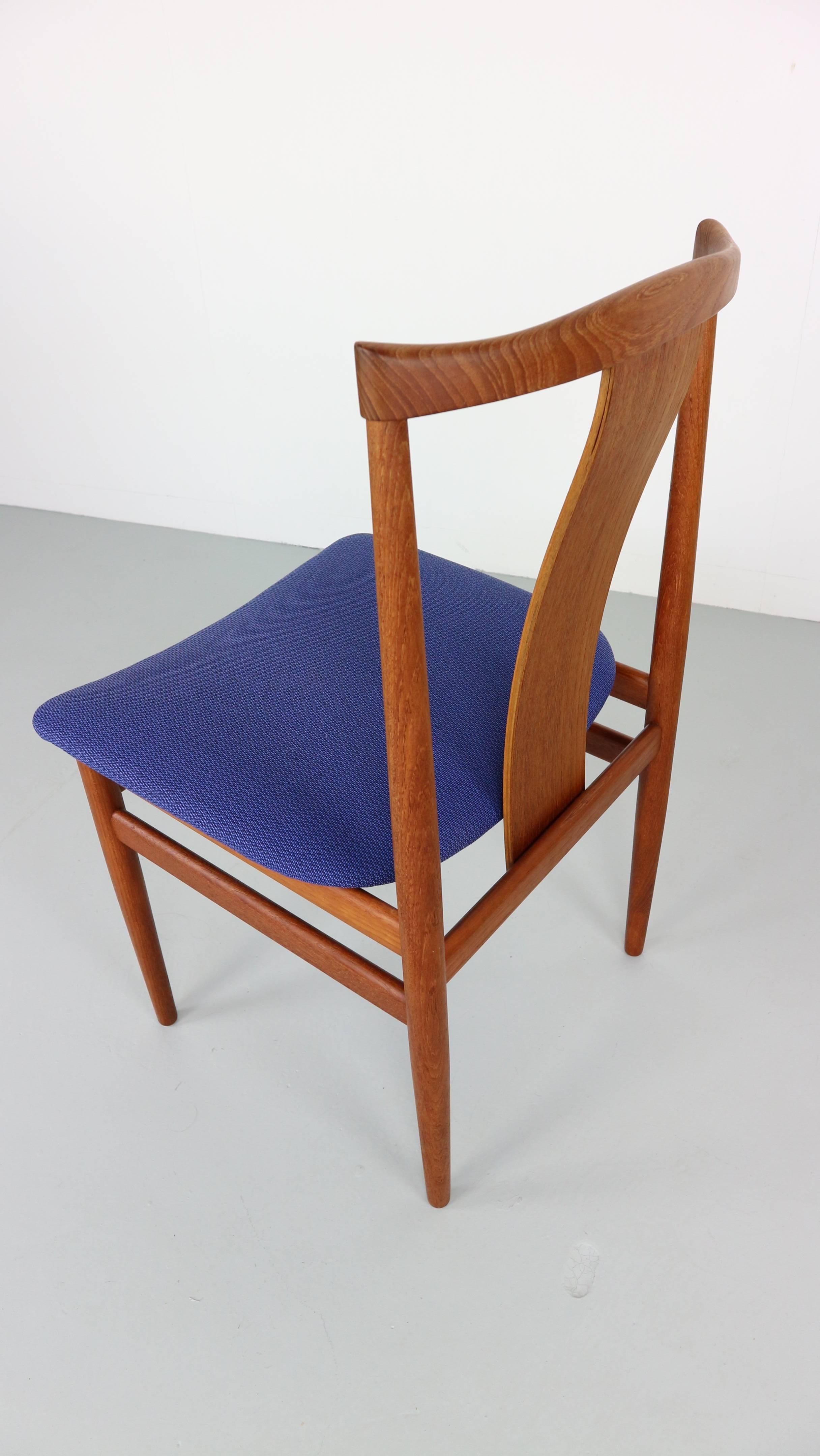 Set of Six Scandinavian Teak Chairs 1968, Hening Sørensen In Good Condition In The Hague, NL