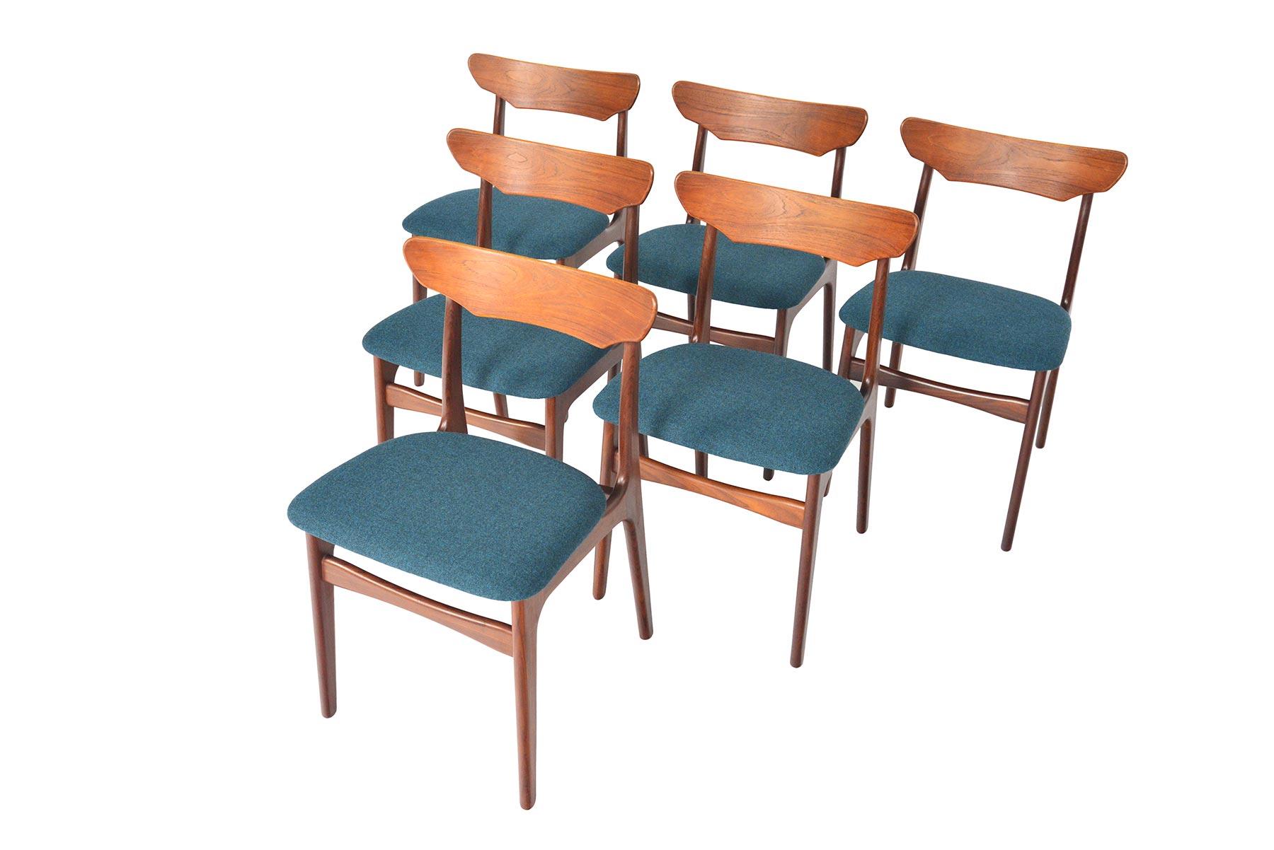 Danish Set of Six Schionning & Elgaard Teak Dining Chairs