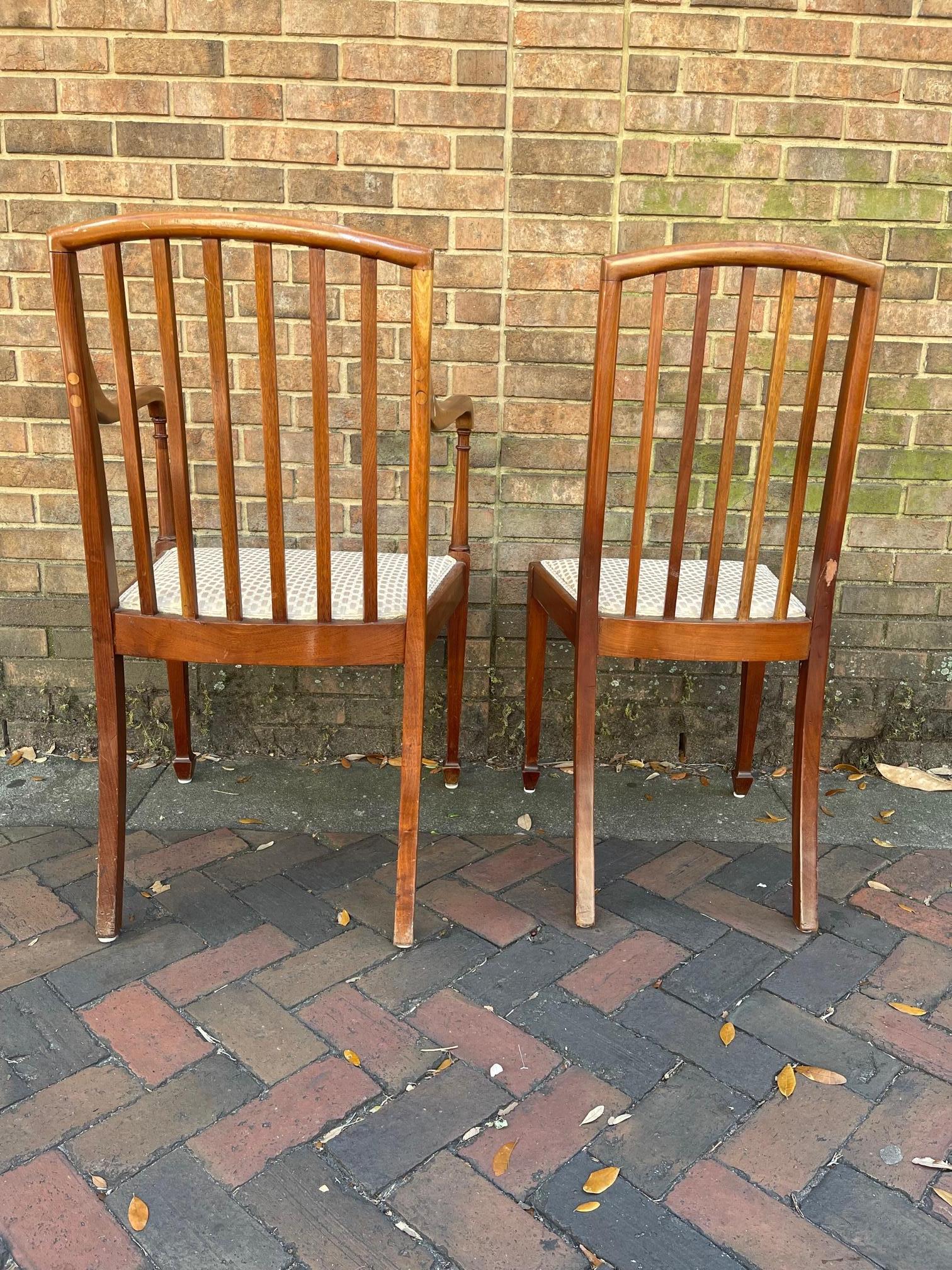 Set of Six Scottish Art Deco Dining Chairs, Early 20th Century For Sale 10