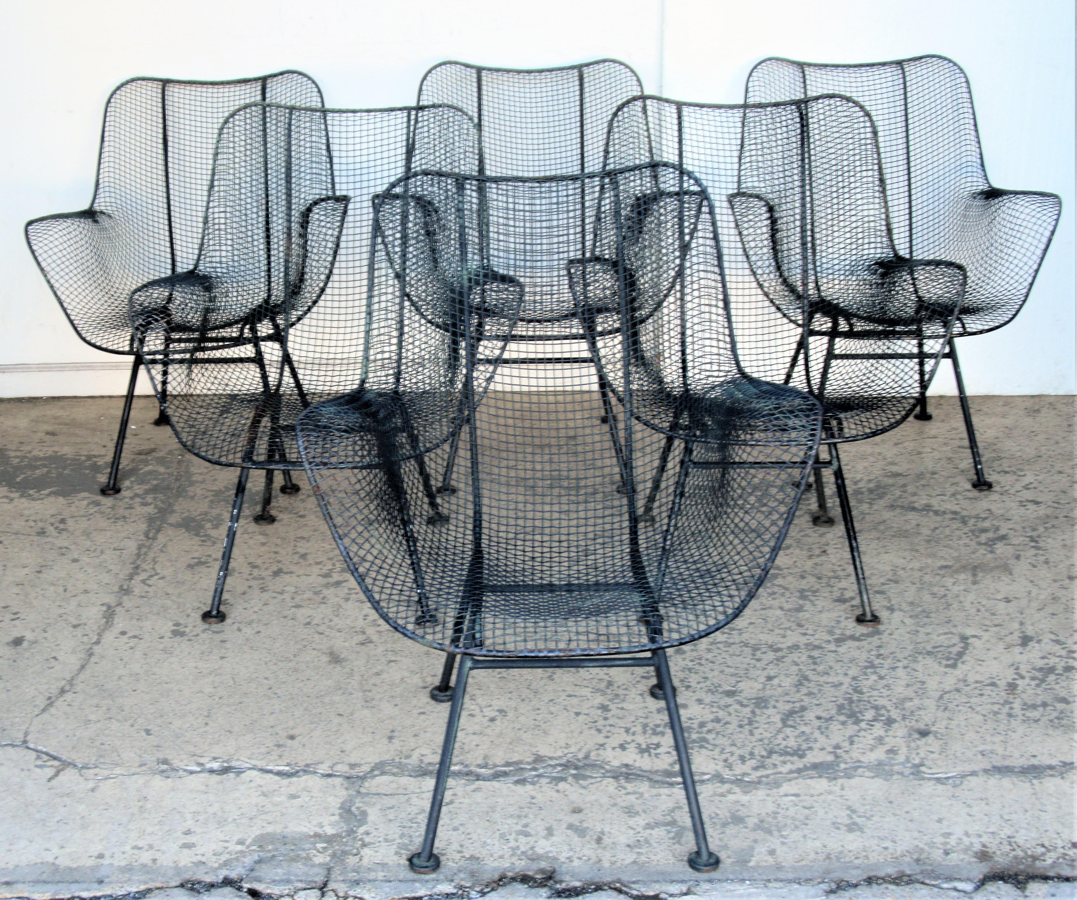 Set of Six Sculptura Lounge Chairs by Russell Woodard 8