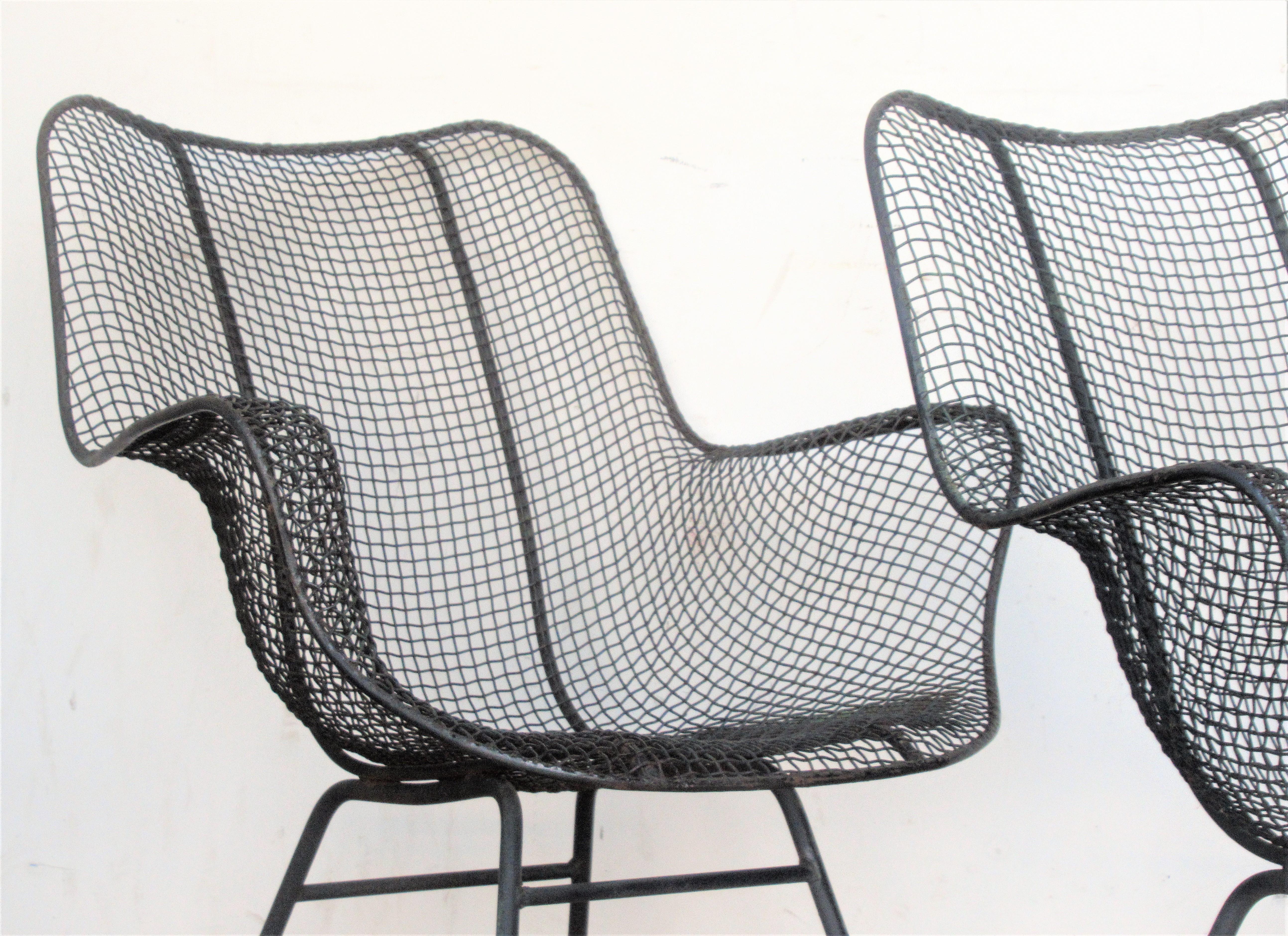 Mid-20th Century Set of Six Sculptura Lounge Chairs by Russell Woodard