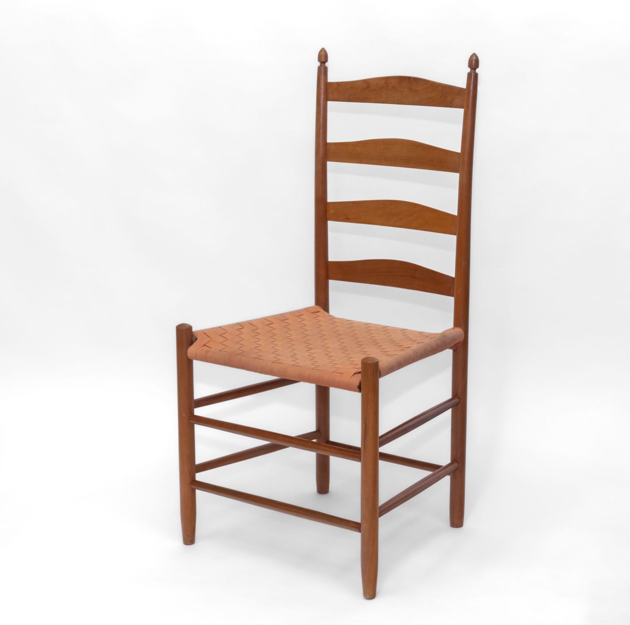 Satz von sechs Shaker Kirsche Holz Esszimmerstühle von Shaker Workshops (Britisch) im Angebot