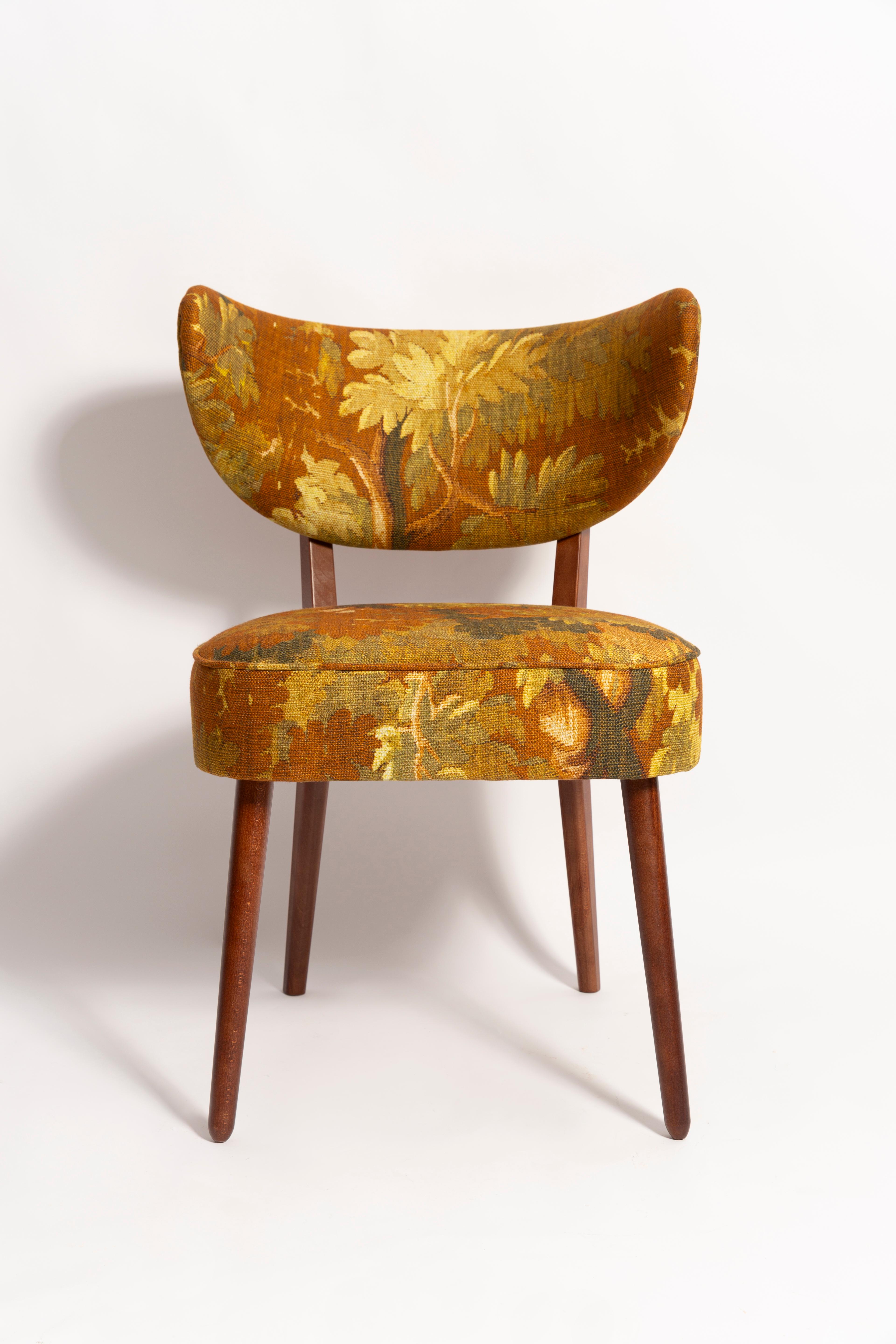 Set di sei sedie da pranzo a conchiglia, lino Schwarzwald di Dedar, Vintola Studio in vendita 3