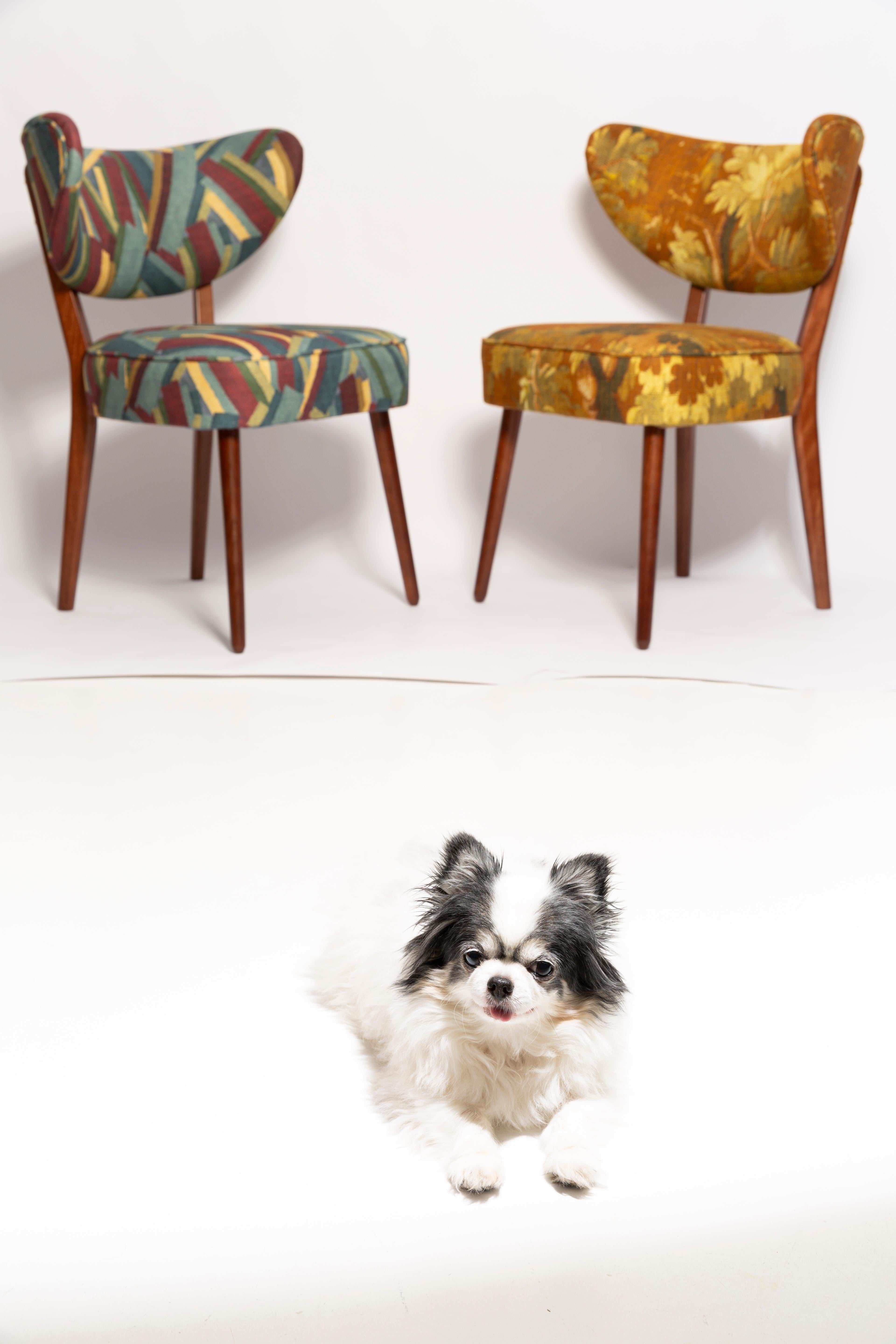 Mid-Century moderno Set di sei sedie da pranzo a conchiglia, lino Schwarzwald di Dedar, Vintola Studio in vendita