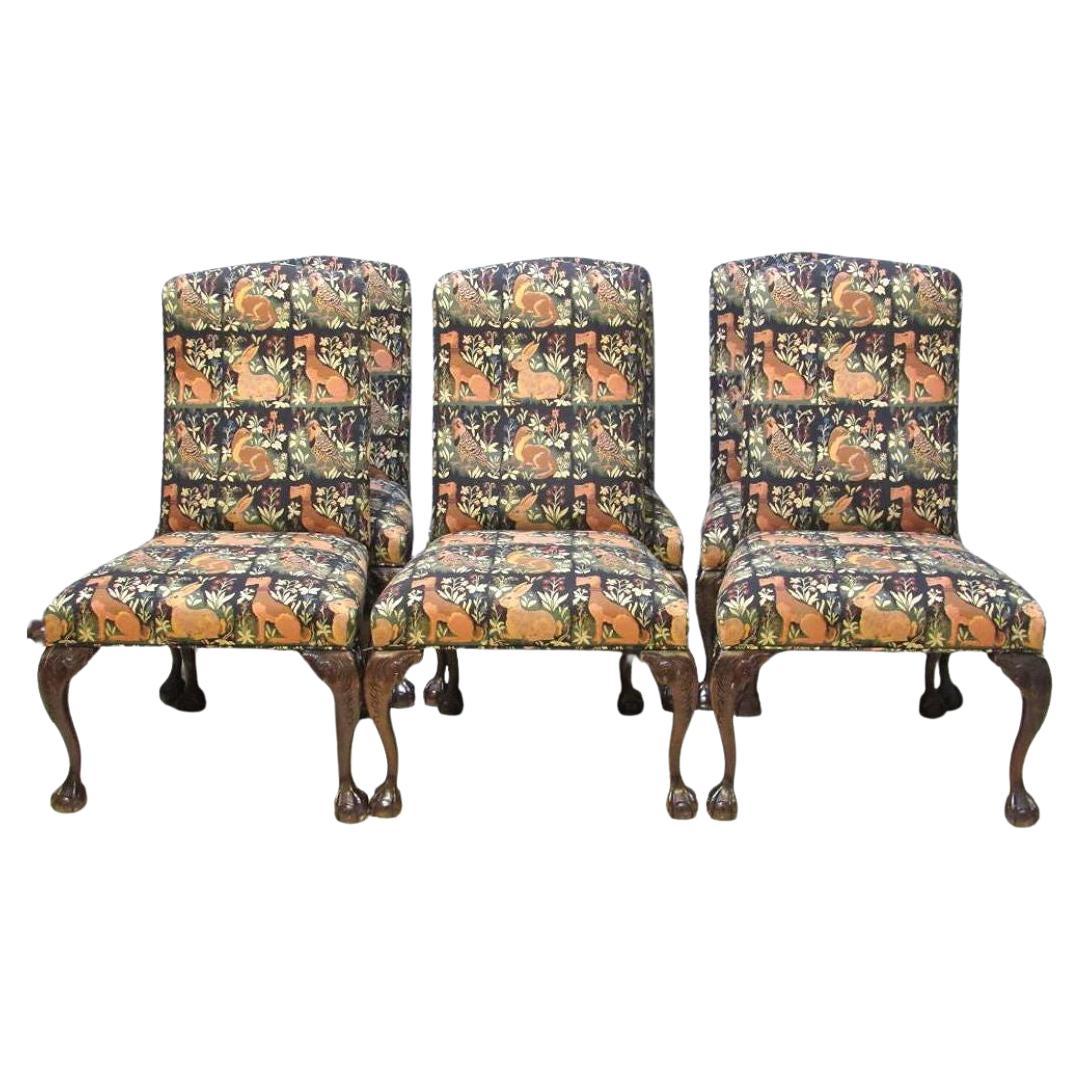 Set of Six Sherrill Chippendale Style Dining Chairs