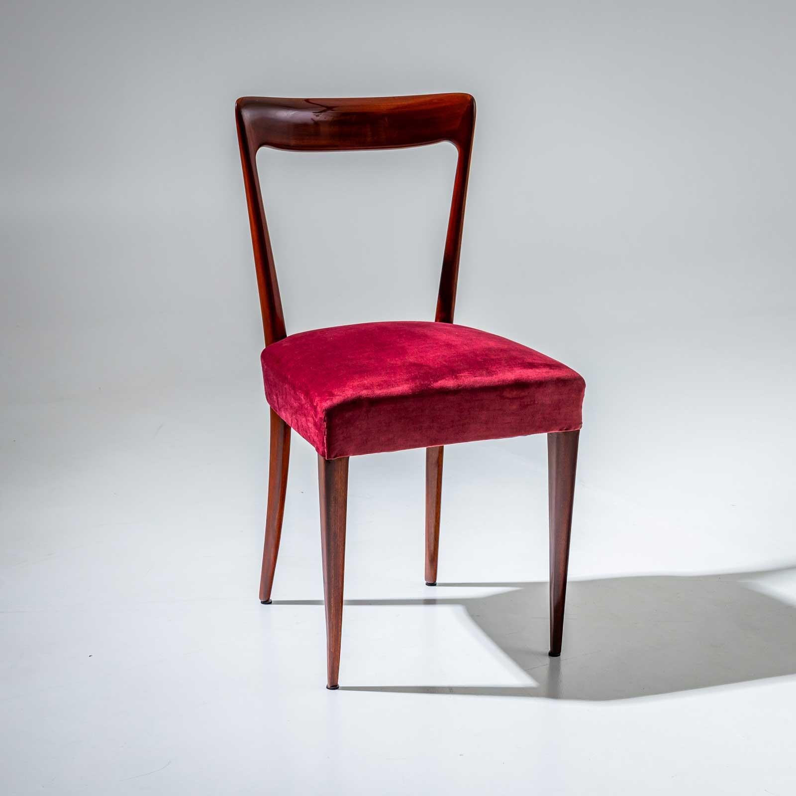 Ensemble de six chaises d'appoint, attribuées à Ico Parisi, Italie, années 1940 en vente 2