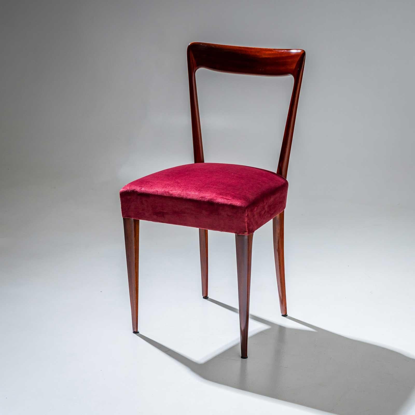 Ensemble de six chaises d'appoint, attribuées à Ico Parisi, Italie, années 1940 en vente 3