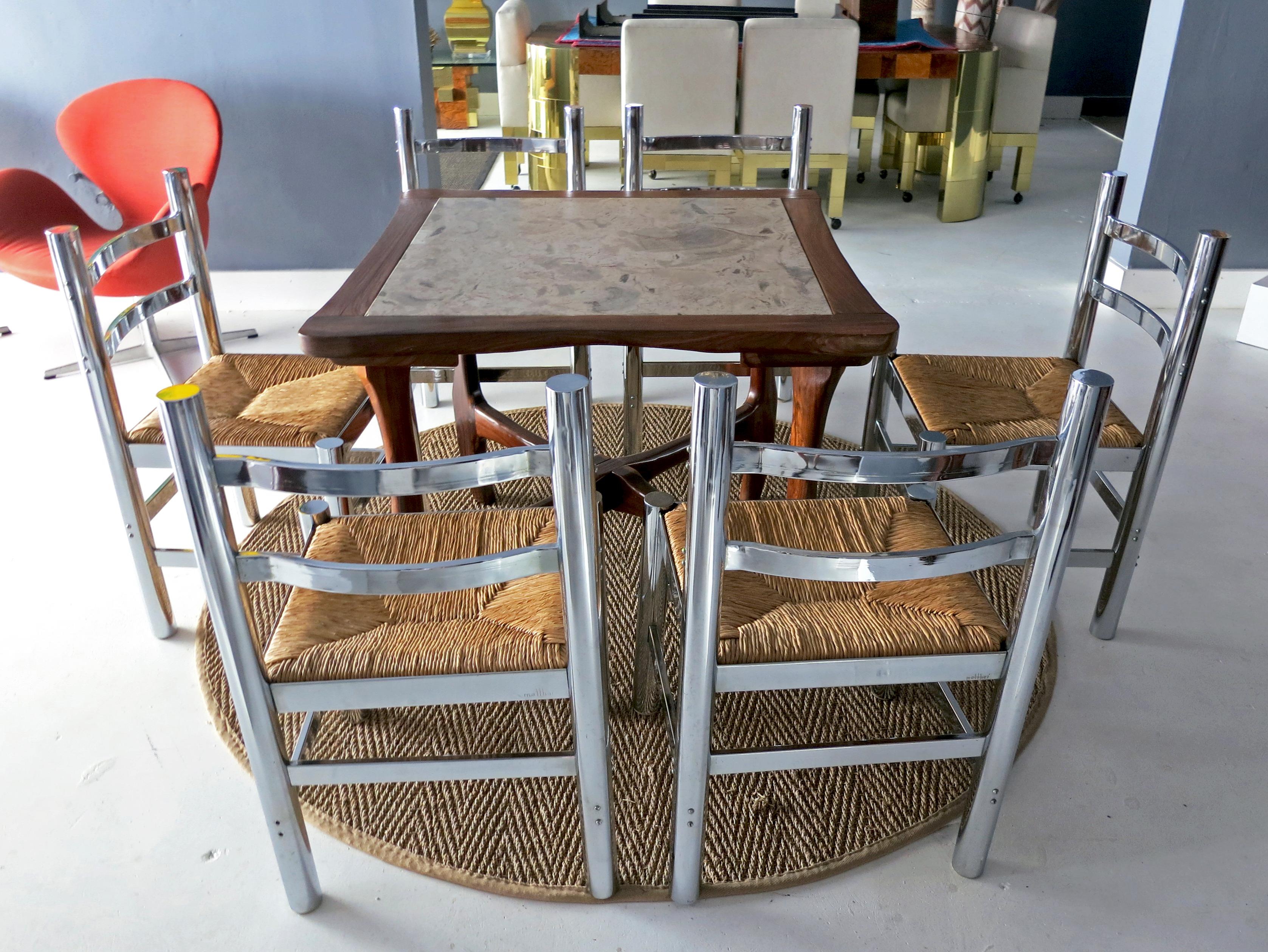 Set of Six Silla Mexico by Diego Matthai For Sale 1
