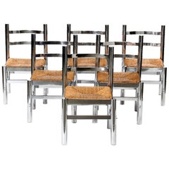 Vintage Set of Six Silla Mexico by Diego Matthai