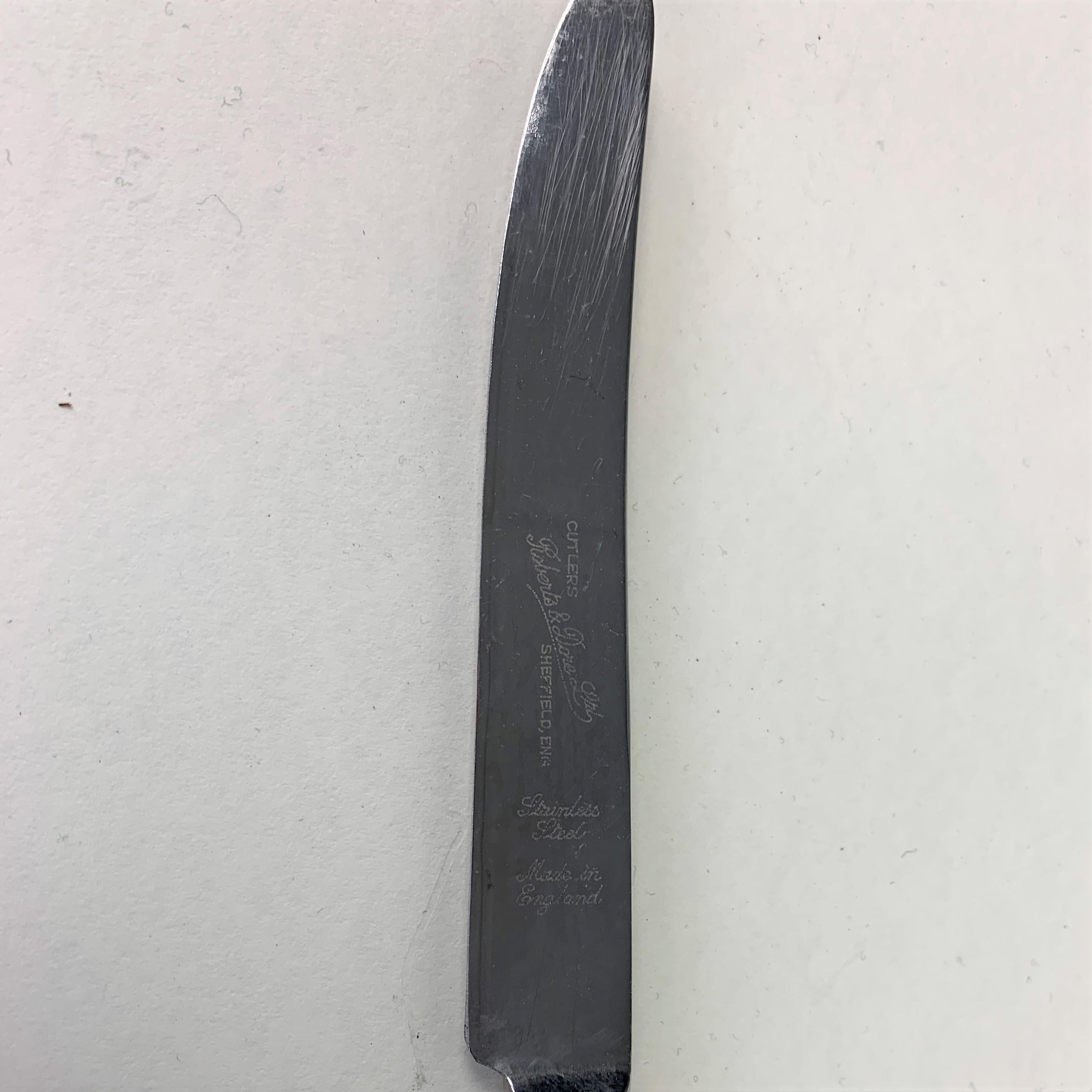 20th Century Set of Six Silver Handled Kings Pattern Table Knives