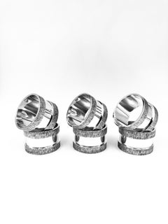 Set of Six Silver Napkin Rings