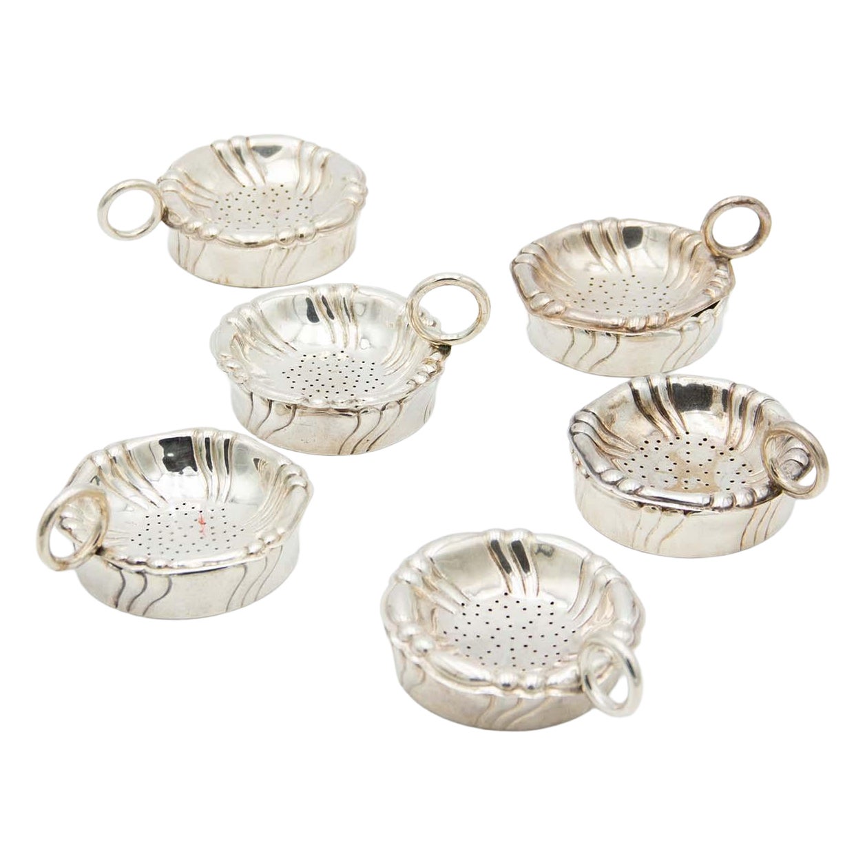 Set di sei colini d
argento in vendita