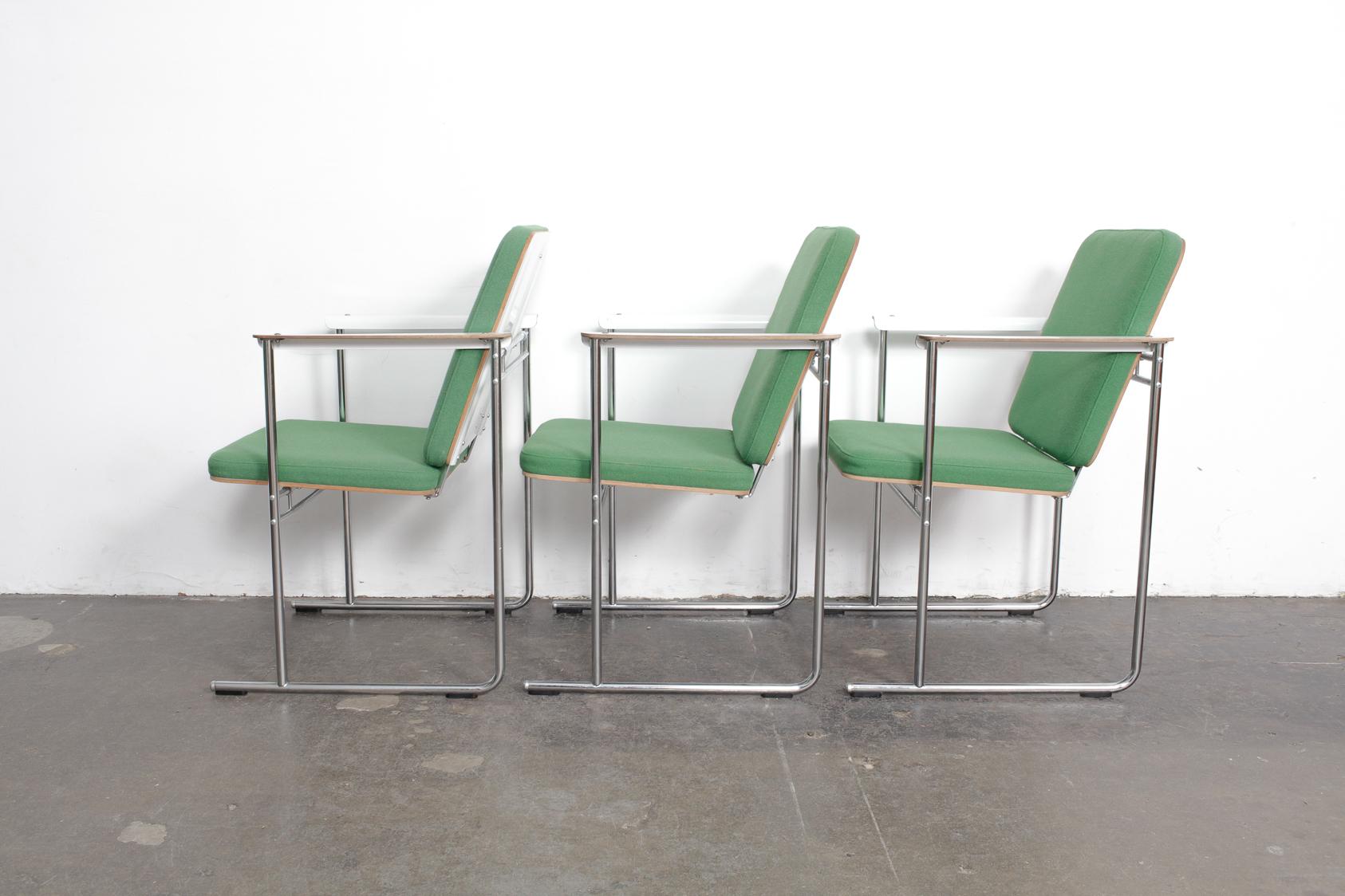 Steel Set of Six 'Skaala' Dinning Chairs by Yrjö Kukkapuro for Avarte, Finland