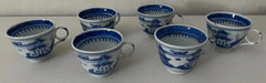 Set of Six Small Antique Traditional Chinese Teacups