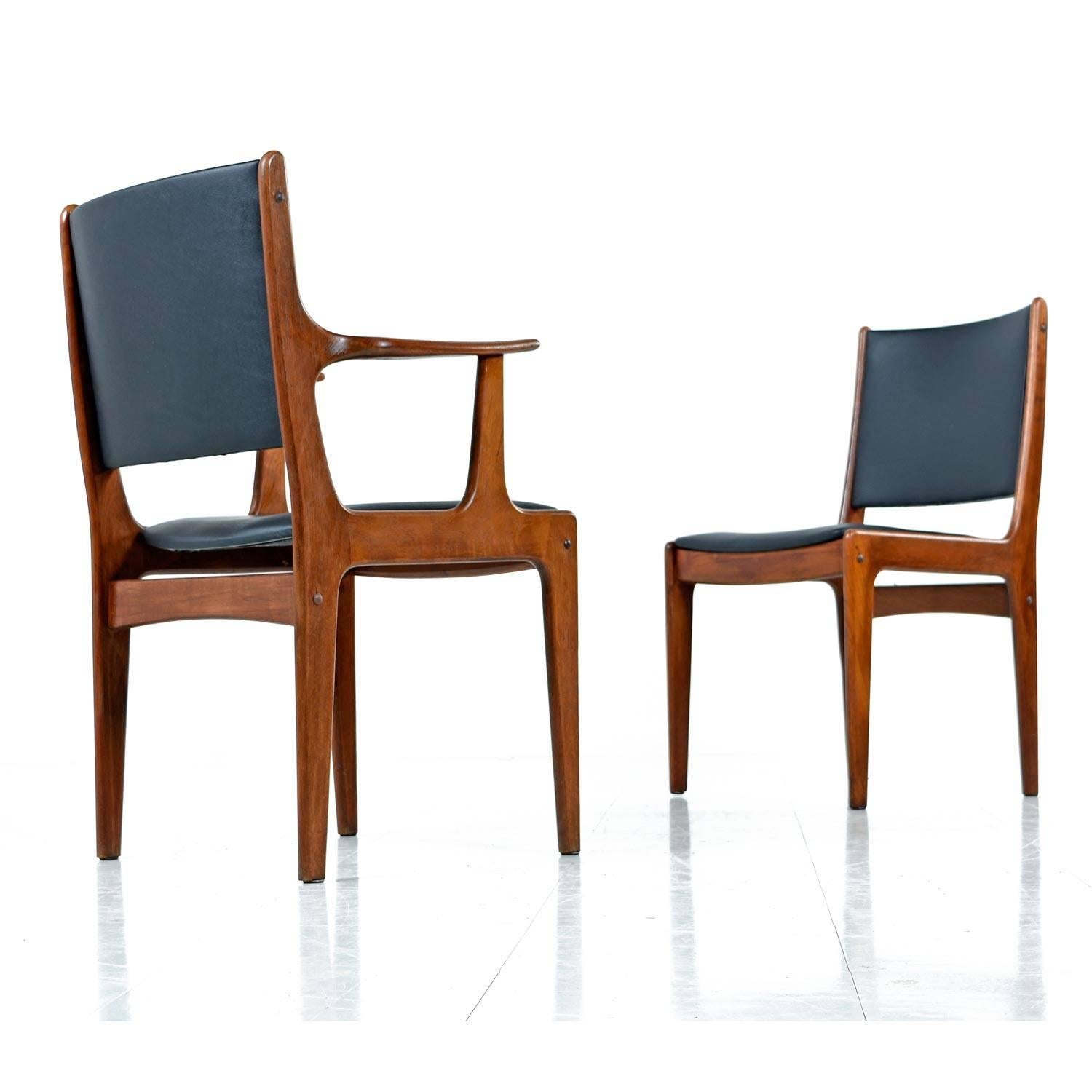 vintage danish modern dining chairs