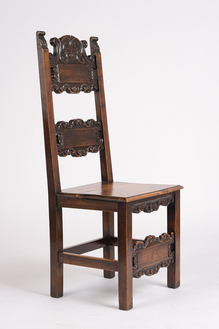 Set of Six Spanish Style Dining Chairs at 1stDibs