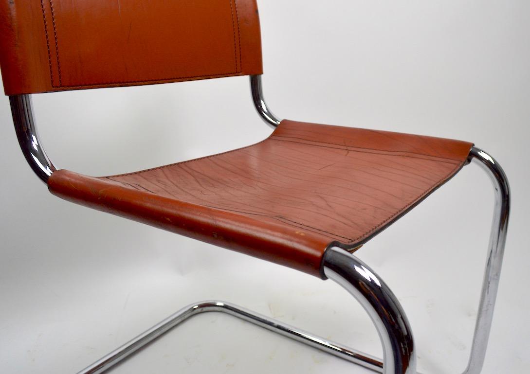 Set of Six Spoleto Chairs Attributed to Knoll After Breuer In Good Condition In New York, NY